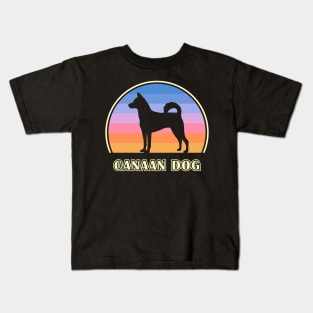 Canaan Dog Vintage Sunset Dog Kids T-Shirt